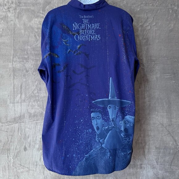Disney Store The Nightmare Before Christmas Jack Skellington Button Down Sz XL - Picture 11 of 11